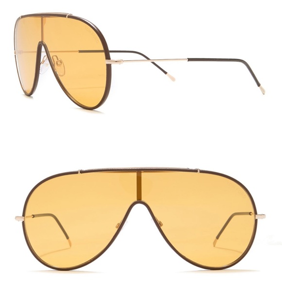 Tom Ford Accessories - Tom Ford 48mm Metal Aviator Polarized Sunglasses